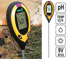 Професійний аналізатор ґрунту 4 в 1 FLO 89000 (РН, вологість, освітленість, температура). Польща