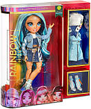 Лялька Rainbow High Skyler Bradshaw Скайлар Рейнбоу Хай65 Бредшоу синя 569633 Оригінал, фото 8