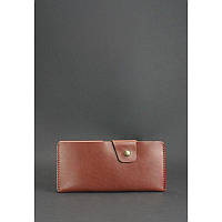 Шкіряне портмоне Практичне портмоне-купюрник світло-коричневе Красивий гаманець з натуральної шкіри Портмоне