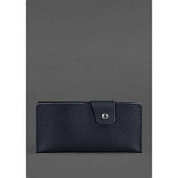 Зручний гаманець з натуральної шкіри Шкіряне портмоне-купюрник чорне Якісне портмоне для чоловіків і жінок