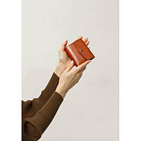 Удобный кошелек премиум класса Кожаный кошелек цвет светло-коричневый Красивый кошелек из натуральной кожи