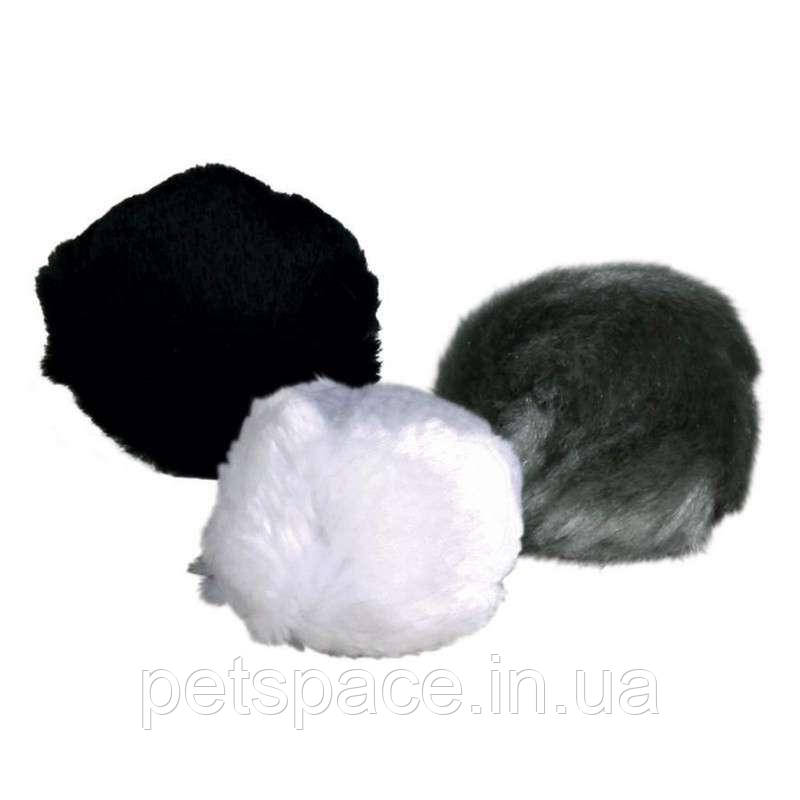 Іграшка для котів Trixie (Тріксі) м'ячик хутряний з дзвіночком 4 см (1шт)