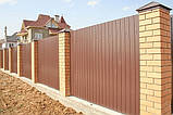 Профнастил для огорожа, Паркан з профнастилу, Профнастил на паркан, Профнастил Завод., фото 6