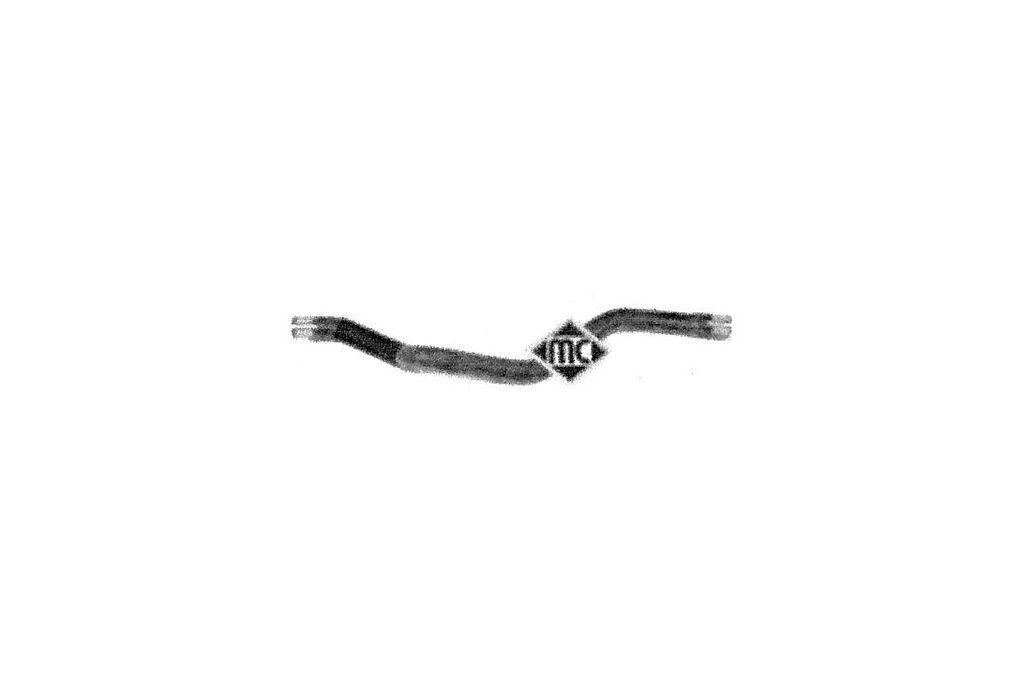 Патрубок радіатора Peugeot 206 1.6 / 2.0 (98-07) (08679) Metalcaucho