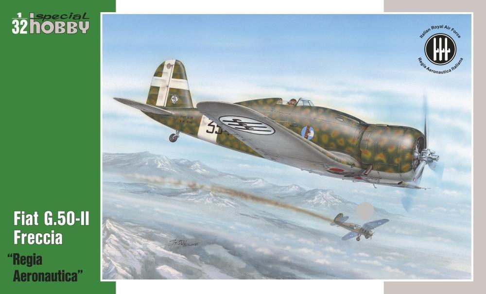 Пластикова модель 1/32 Special hobby 32061 італійський винищувач Fiat G.50-II "Regia Aeronautica"
