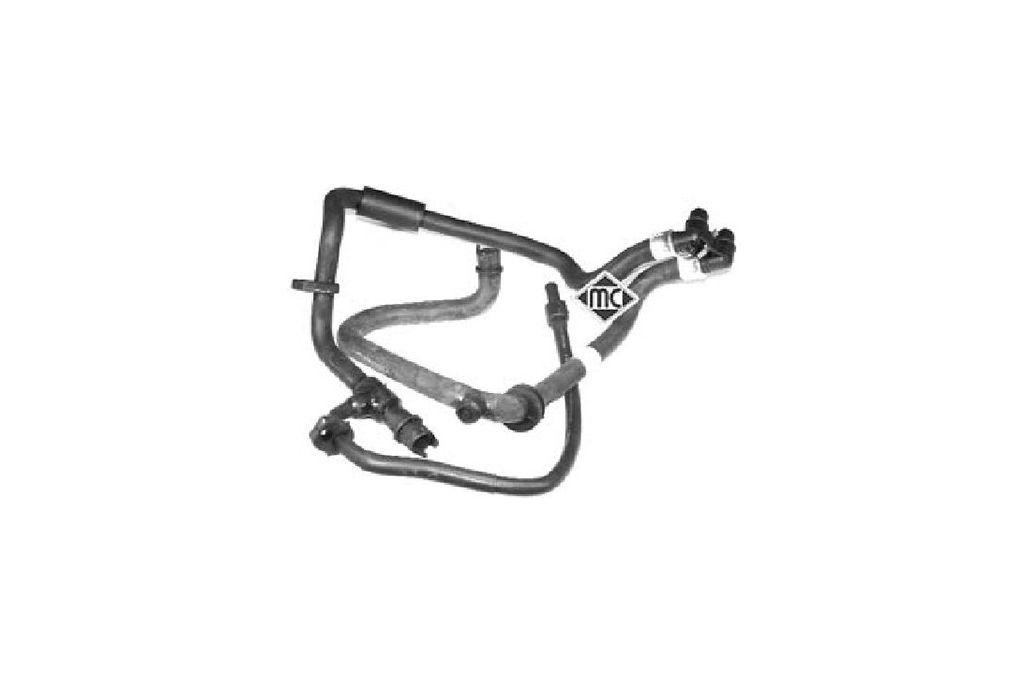 Патрубок системи опалення Citroen Xantia 1.6-2.0 (93-98) (08737) Metalcaucho