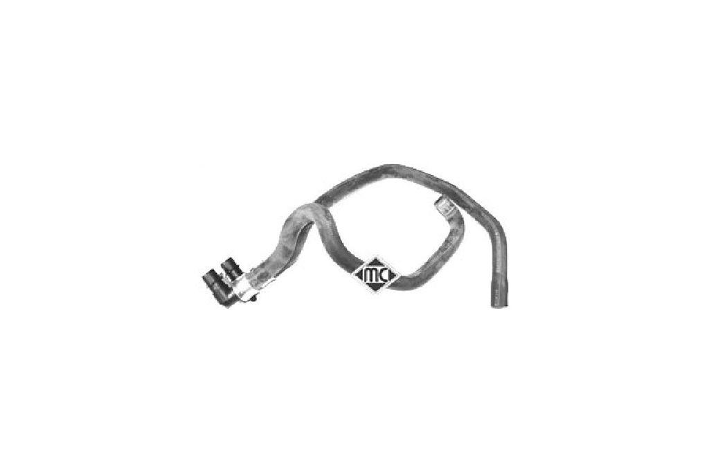 Патрубок системи опалення Peugeot 306 1.8, 2.0 16V (97) (08610) Metalcaucho