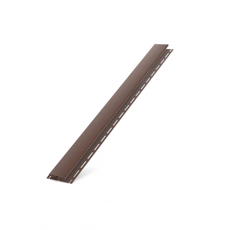 H планка BRYZA для софита коричневая соединительная планка (соединительный профиль) RALL 8017 - фото 1 - id-p1351208802