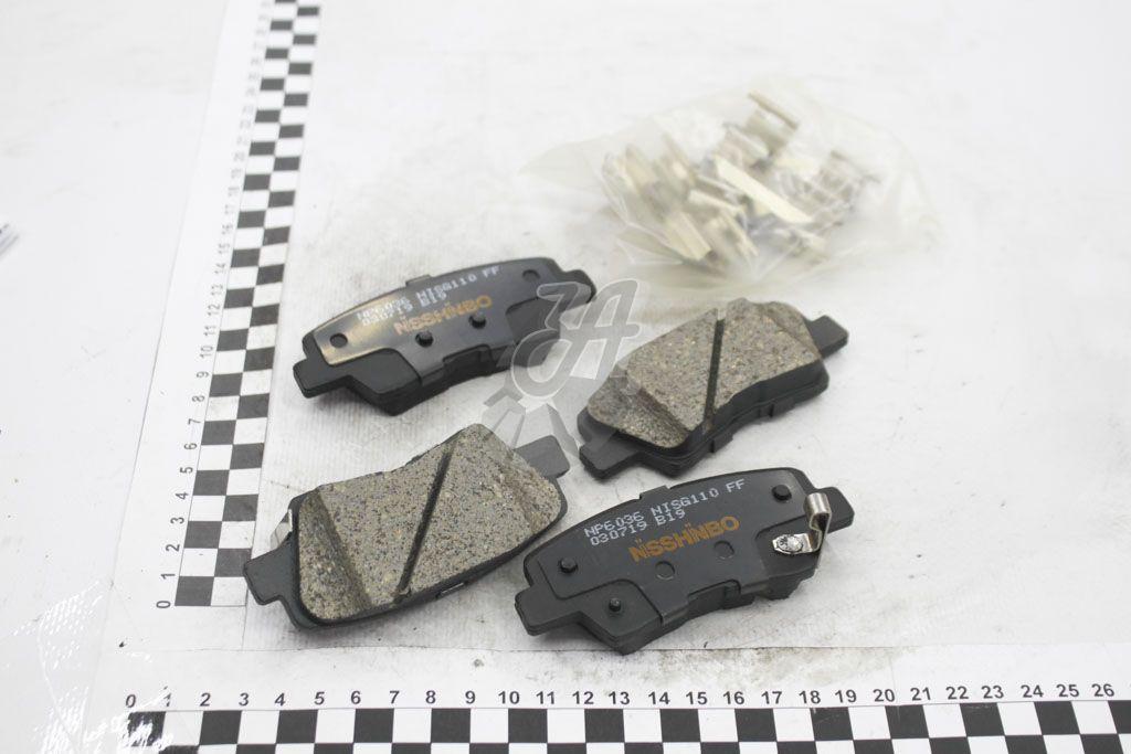 Колодки гальмівні дискові задні Hyundai Accent, i40 / Kia Rio / Ssang Yong 1.4, 1.6, 1.7, 2.0 (10) (NP6036), фото 1