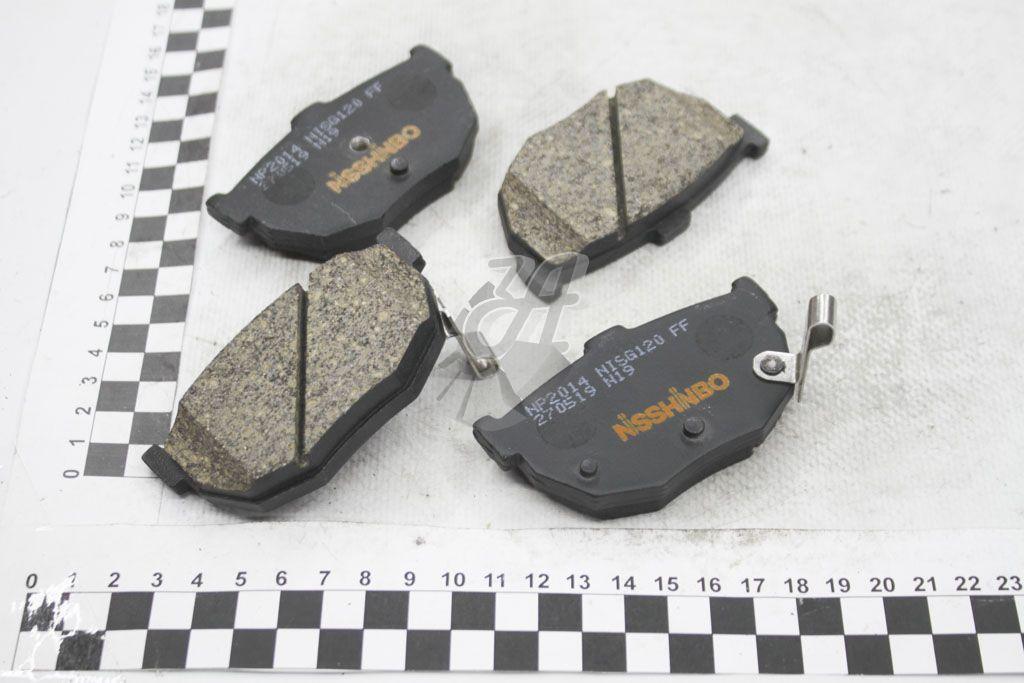 Колодки гальмівні дискові задні Hyundai Elantra 1.6, 1.8, 2.0 (03-) (NP2014) NISSHINBO, фото 1