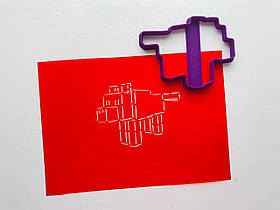 3D форми-вирубки для пряників "Майнкрафт пес 2"