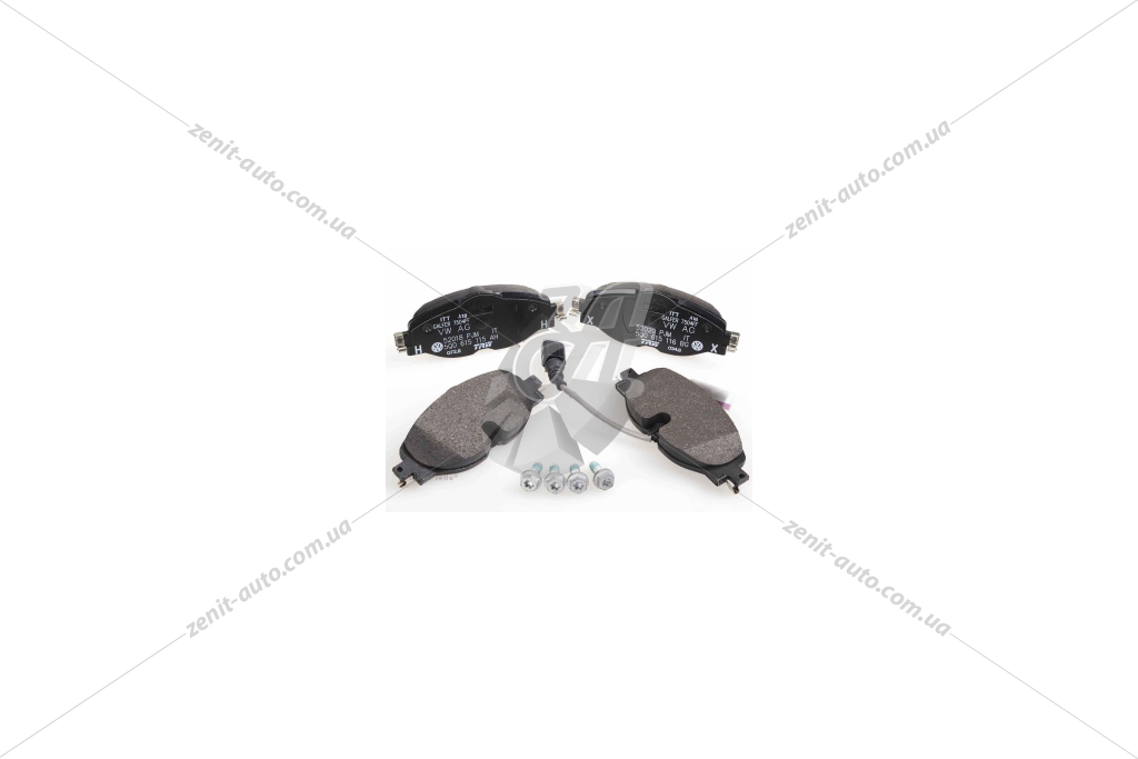 Колодки гальмівні перед. к-кт VW Arteon, Golf / Skoda Karoq, Kodiaq / Audi Q2 (17-), T-Roc, Tiguan (16 -) /, фото 1