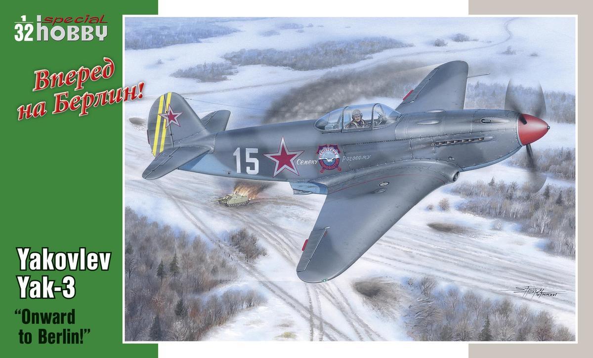 Пластикова модель 1/32 Special hobby 32011 радянський винищувач Яковлев ЯК-3 "Onward to Berlin!"