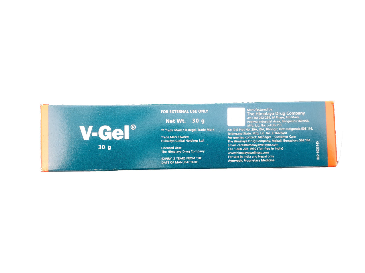 Крем вагинальный V-gel 30 гр Himalaya, Ви-гель Гималаи, цена 135 грн ...