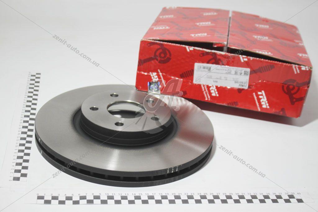 Диск гальмівний передній Ford Mondeo IV (вентильований) (DF6019S) TRW