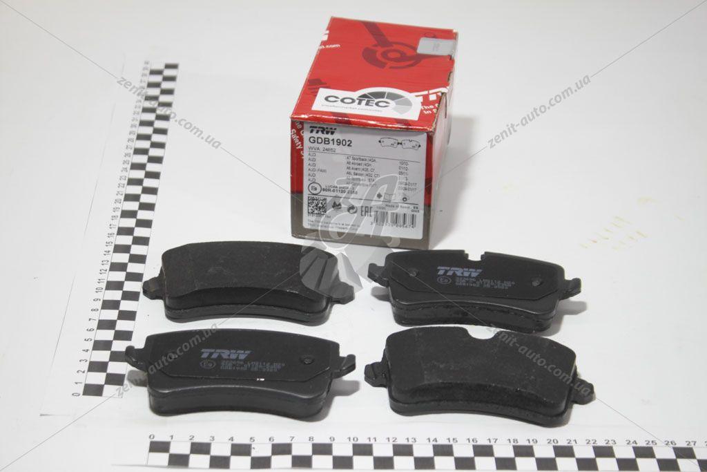 Колодки гальмівні дискові задні Audi A4, A5, A6, A7, A8 (08-) (GDB1902) TRW