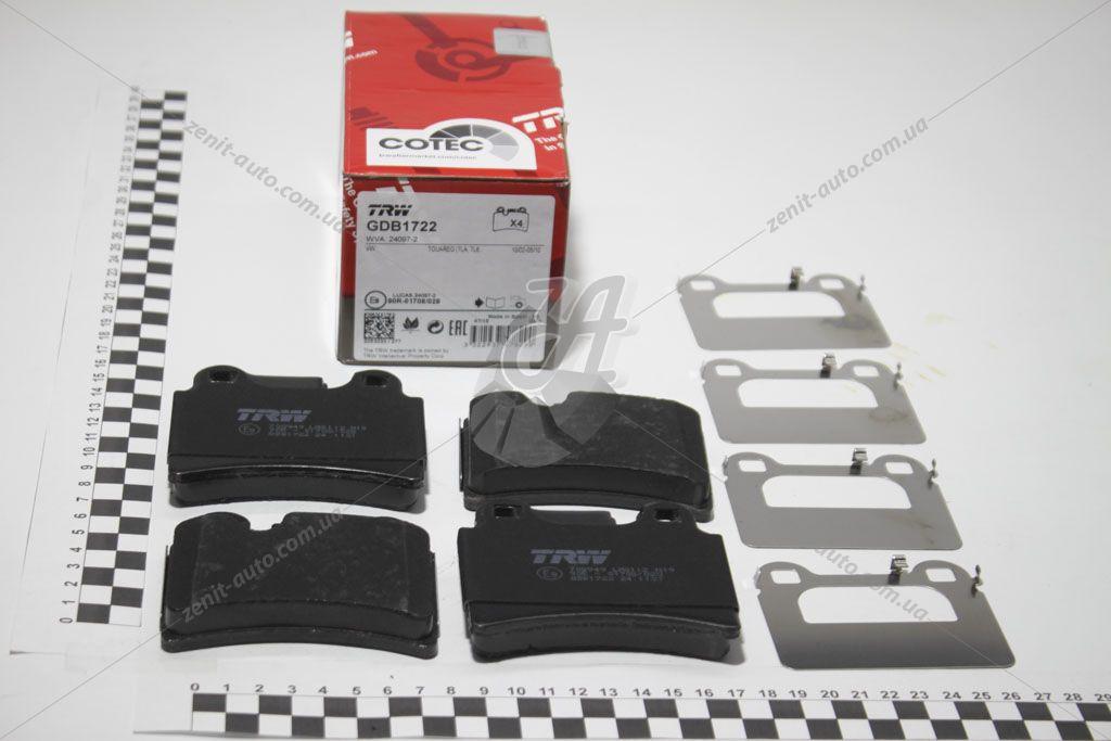 Колодки гальмівні дискові задні VW Touareg 06-10 (GDB1722) TRW