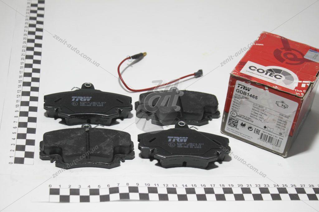 Колодки гальмівні дискові передні Renault Logan, MCV, Sandero, Megane I (GDB1465) TRW