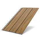 Софіт перфорований золотий горіх BRYZA для підшивки покрівлі сайдингом довжиною 3м площою 0,92 м2, фото 2