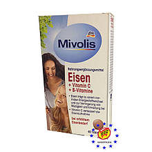 Вітамінний Комплекс mivolis eisen + vitamin c + vitamin b12 40шт