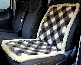 Автомобільні хутряні накидки авточохли на сидіння автомобіля з овечої шерсті чохли автонакидки з овчини Р2, фото 3