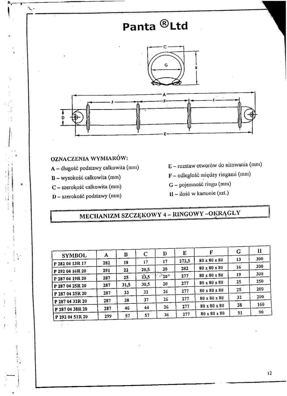 Рінг-механізм для папок 287 04 19 R 20.