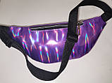 Сумка на пояс лазерним глянсовим барсетки сумка жіночий пояс Бананка тільки гуртом, фото 6