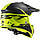 LS2 MX437 FAST EVO ROAR MATT BLACK HI-VIS YELLOW, XXS, Мотошолом кросовий, фото 2