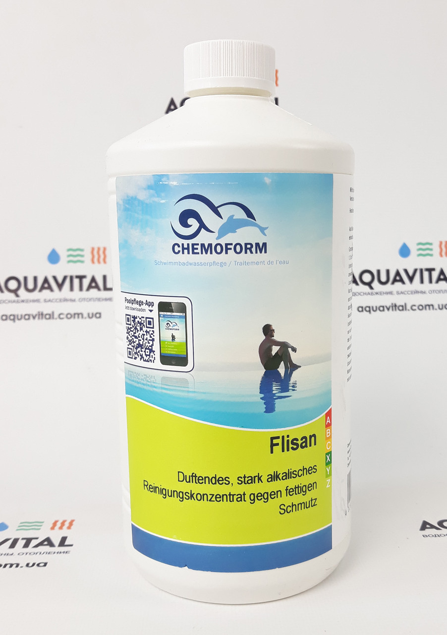 Високоактивний очищувач від жирових, масляних, сажових забруднень Flisan Chemoform, 1 л