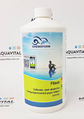 Високоактивний очищувач від жирових, масляних, сажових забруднень Flisan Chemoform, 1 л