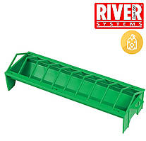Годівниця КОРИТО 16*100см зелена, для птиці різних порід "RIVER"