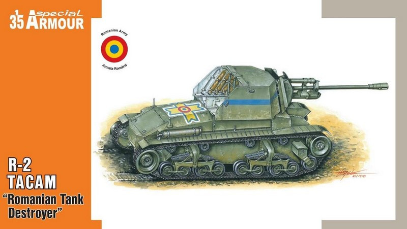 Пластикова модель 1/35 Special Armour 35003 румунський винищувач танків R-2 TACAM Romanian tank destrojs