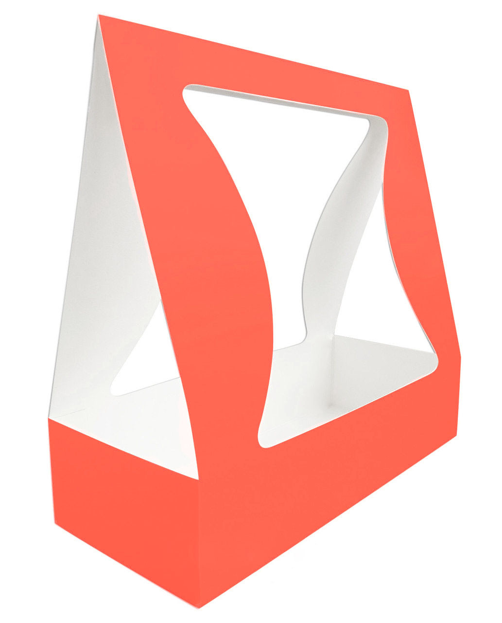 Паперова сумка для композицій (24 см) персикова, фото 1