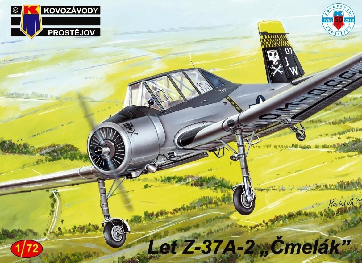 Пластикова модель 1/72 Kovozavody Prostejov 0130 Чехословацьки літак Zlin Z-37A-2 Čmelák International