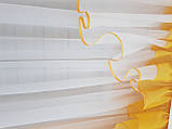 Ламбрекен куточки 2 м-2,5 м, жовто-жовтогарячий, фото 2