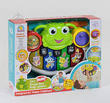 Дитяче іграшкове Піаніно Проектор для немовлят з музикою, світловими ефектами, звуками тварин на батарейці, фото 3