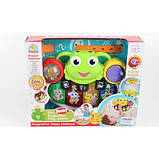 Дитяче іграшкове Піаніно Проектор для немовлят з музикою, світловими ефектами, звуками тварин на батарейці, фото 5