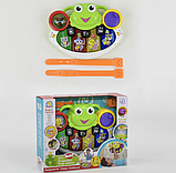 Дитяче іграшкове Піаніно Проектор для немовлят з музикою, світловими ефектами, звуками тварин на батарейці, фото 2