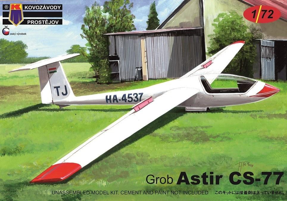 Пластикова модель 1/72 Kovozavody Prostejov 0131 німецький планер Astir CS-77, фото 1
