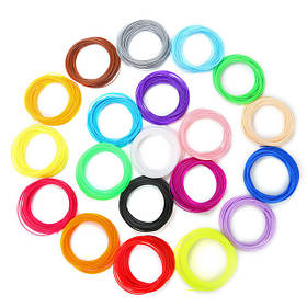 PLA пластик для 3D ручки (20 кольорів по 10 метрів)