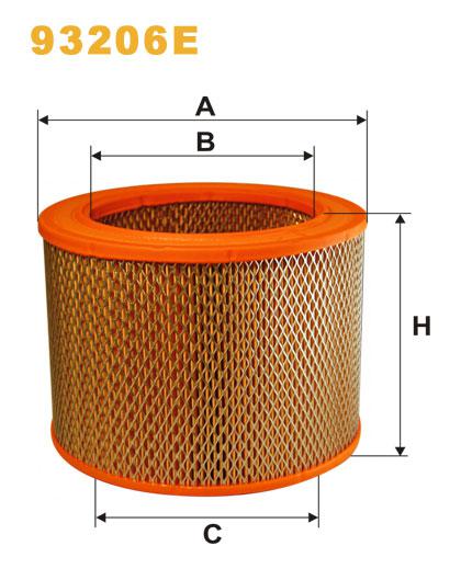 Фільтр повітряний WIX FILTERS 93206E (AM 463)