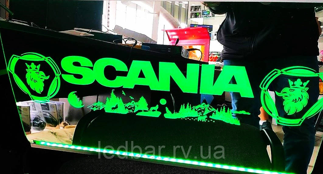 Табличка на задню стінку кабіни вантажного авто, SCANIA 40х60