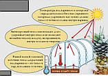 Парник теплиця 15 м мінітеплиця 50 г/м2, фото 4