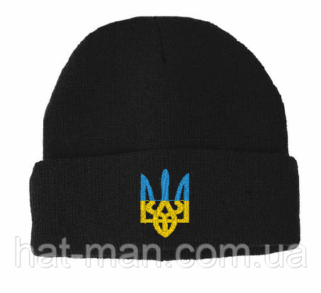 Трикотажна шапка з тризубом