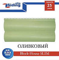 Сайдинг АЛЬТА ПРОФІЛЬК Блок-хаус SLIM оливковий (0,84 м2)