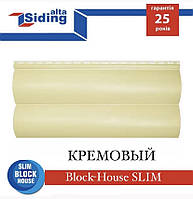 Сайдинг АЛЬТА ПРОФІЛЬК Блок-хаус SLIM кремовий (0,84 м2)