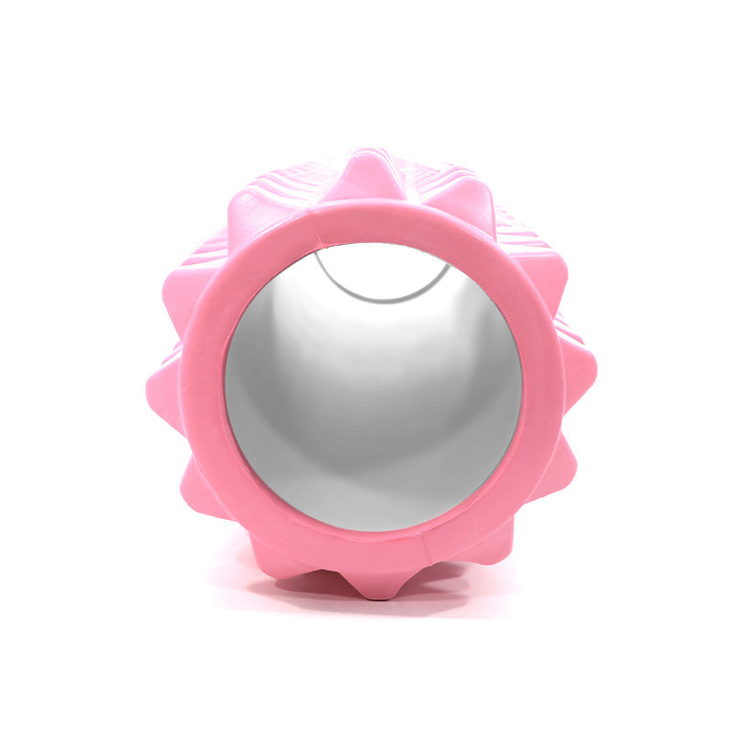 Al Масажний валик ролик для йоги та фітнесу Dobetters Spikes Roller 45*13 Pink, фото 1