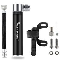 Al Насос велосипедний West Biking 0711063 mikro Black