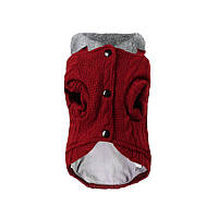 Al Стильна кофта для собак з капюшоном Dog Baby EST.1978 Red M