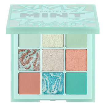 Палетка тіней HUDA BEAUTY Pastel Obsessions Eyeshadow Palette Mint 10 г